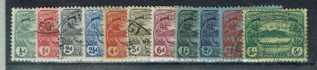 Image of British Solomon Islands/Solomon islands SG 8/17 FU British Commonwealth Stamp